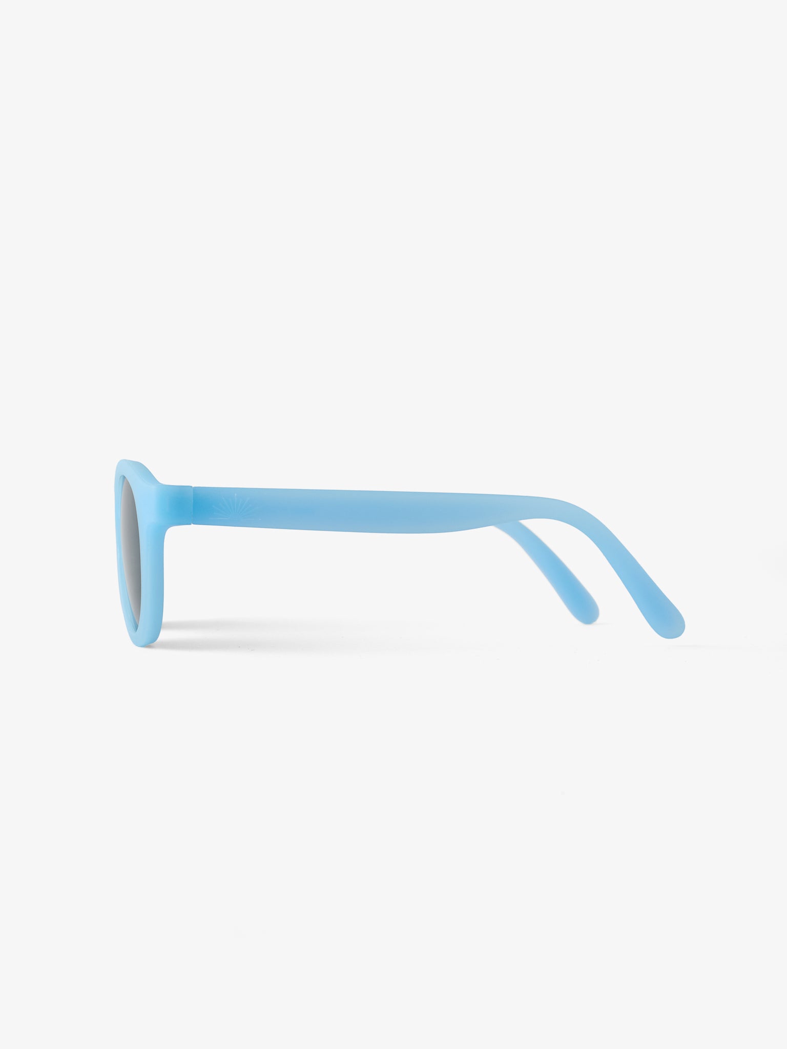 Blue baby sunglasses side view of arms