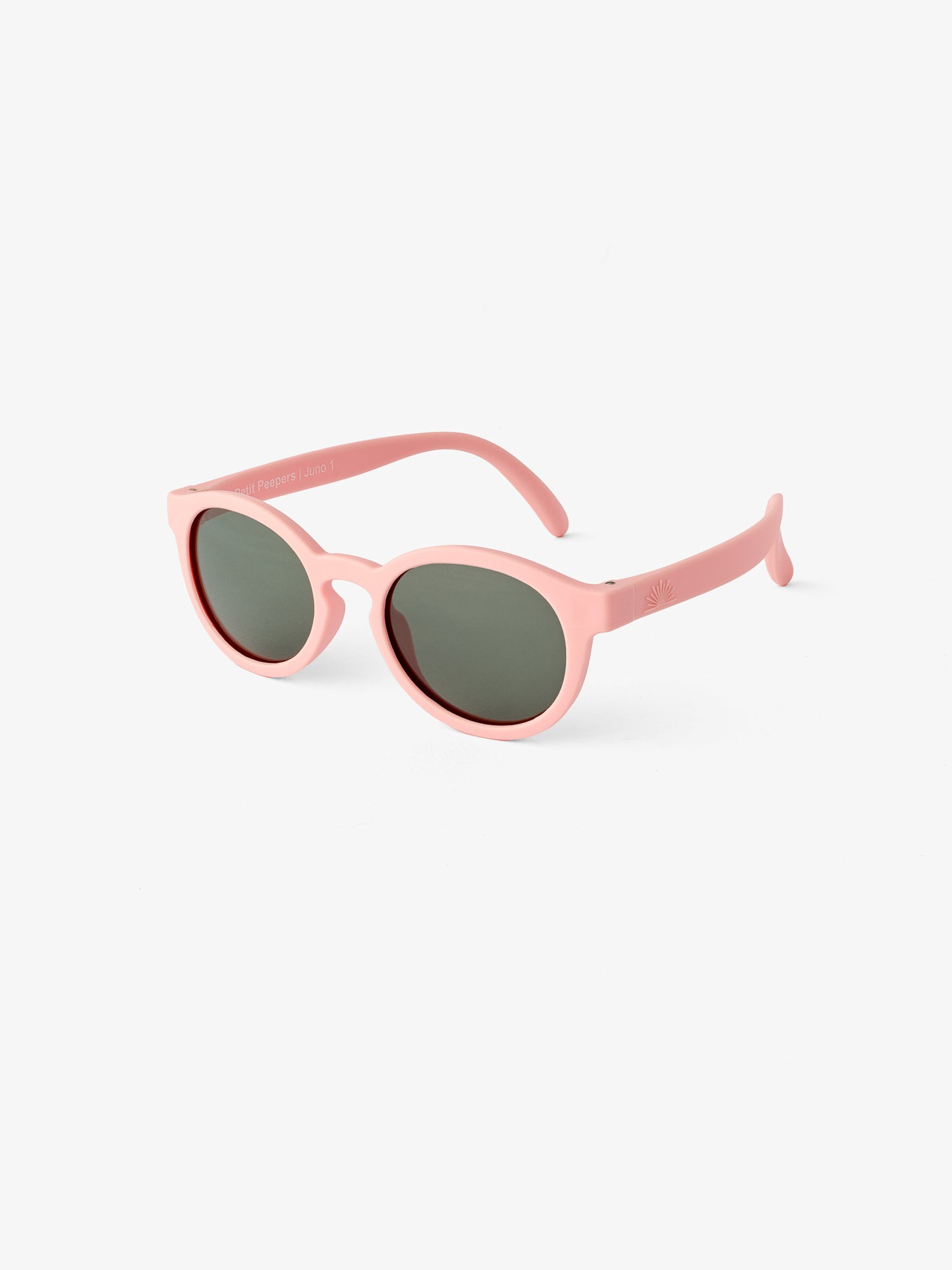 Round pink baby sunglasses by Petit Peepers